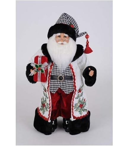 Amazon.com: Karen Didion Originals Train Santa Figurine, 17 Inches