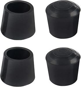 uxcell 4pcs Leg Caps Tip 20mm 3/4 Inch Rubber Furniture Feet Cover Floor Protector Anti Slip Prevent Scratches