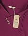 Pullover Hoodies for Women,Timeson Prime Fashion Long Sleeve V Neck Tunic Sweatshirt with Kangaroo Pocket Purple Red M