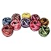 10 Pack Crochet Cotton Yarn Thread byStripy Design in An Assortment of Colors - Threads for Patterns, Projects and Applique - 5 Grams - 47.5 Yards of Thread Material
