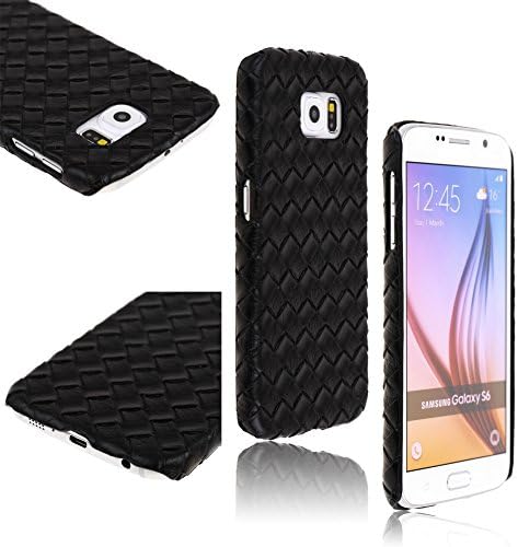 Oriental Style 2015 Brand New Woven Pattern Plastic Hard Back Case Cover for Samsung Galaxy S6- Black