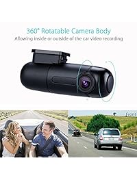 Blueskysea B1 W WiFi Mini Dash Cam   Cámara para Coche Vehículo Grabador de vídeo conducción 360 grados giratorio lente 1080P 30 FPS grabación de bucle G Sensor