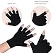 PRETTY SEE Moisturizing Gloves Gel Moisture Spa for Cracked Skin Care and Instant Soften Repair, Black