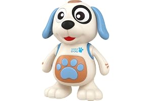 DM Toys Brinquedo Interativo Musical Mexe Danca Luz e Som Dancing Cachorro