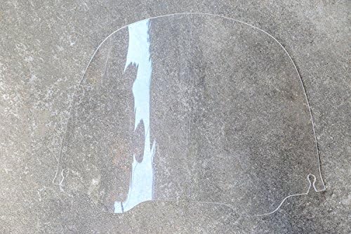 CICMOD Clear Transparent 13" 33cm Wave Windshield Windscreen For Harley FLHT FLHTC FLHX Touring
