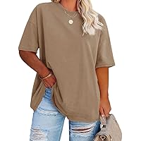 Ebifin Womens Oversized Tshirts V Neck Tee Shirts Half