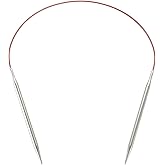 ChiaoGoo 16-Inch Red Lace Stainless Steel Circular Knitting Needles, 3/3.25mm