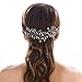 Unicra Wedding Headband Bridal Headpiece Hair Vine Hair Accessories for Bride Silver