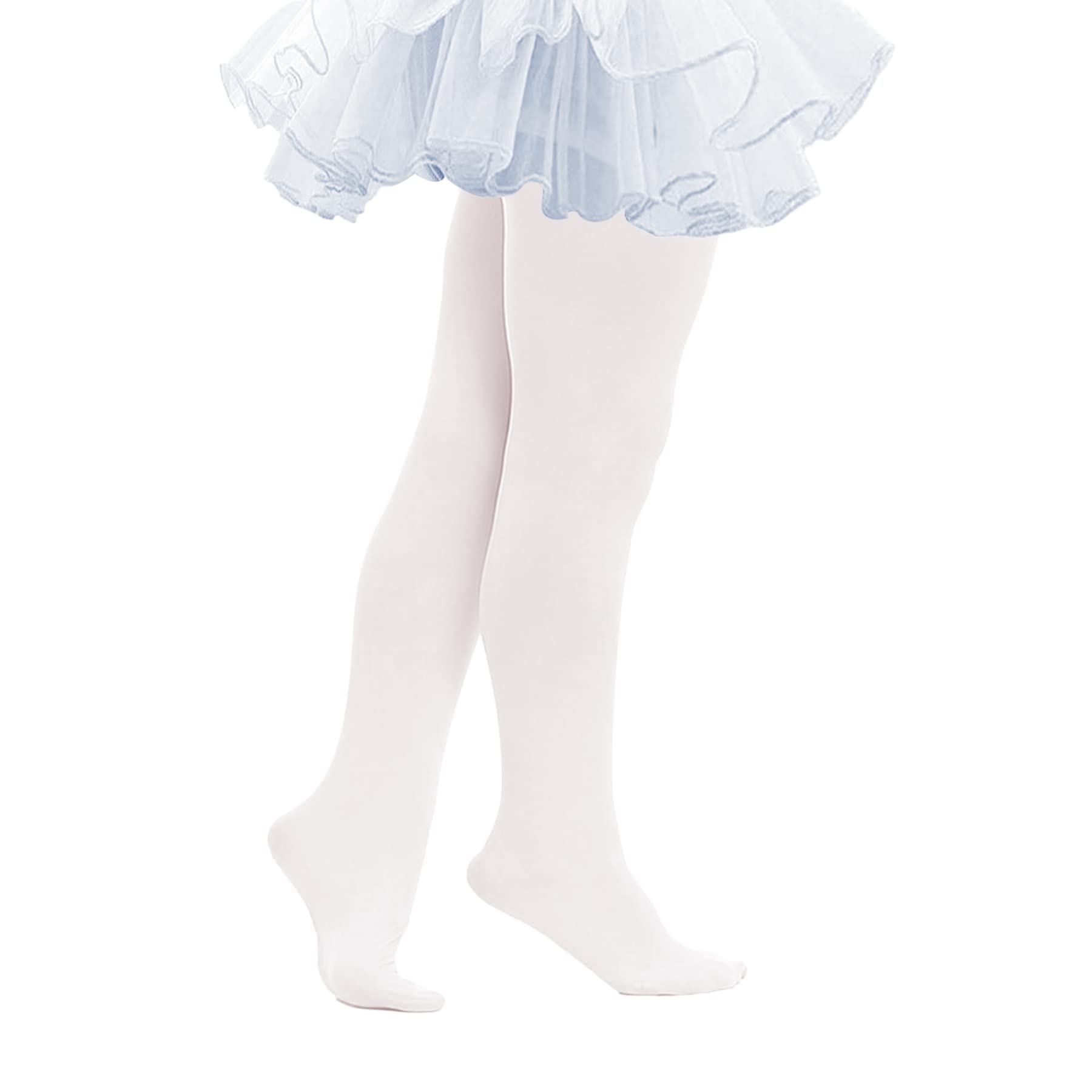 THMEVOK Ballet Tights for Girls - Ultra Soft Elastic Footed Tights for Toddler Girls - Warm Stockings