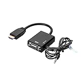 New HDMI Male to VGA +Audio HD Video Cable Converter Adapter 1080P Exclude power