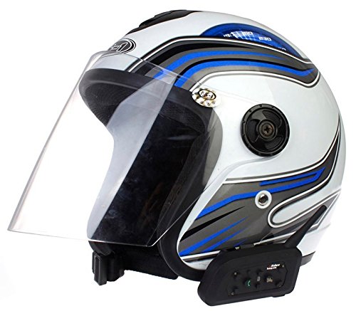 Amazingbuy - 2 Sets Vnetphone V6 BT Intercom Bluetooth Interphone 1200M Range 6 Riders Motorcycle Helmet - Motorcycle Snowmobile Multi Interphone Headsets 6 Riders. Great for Skiing and Riding