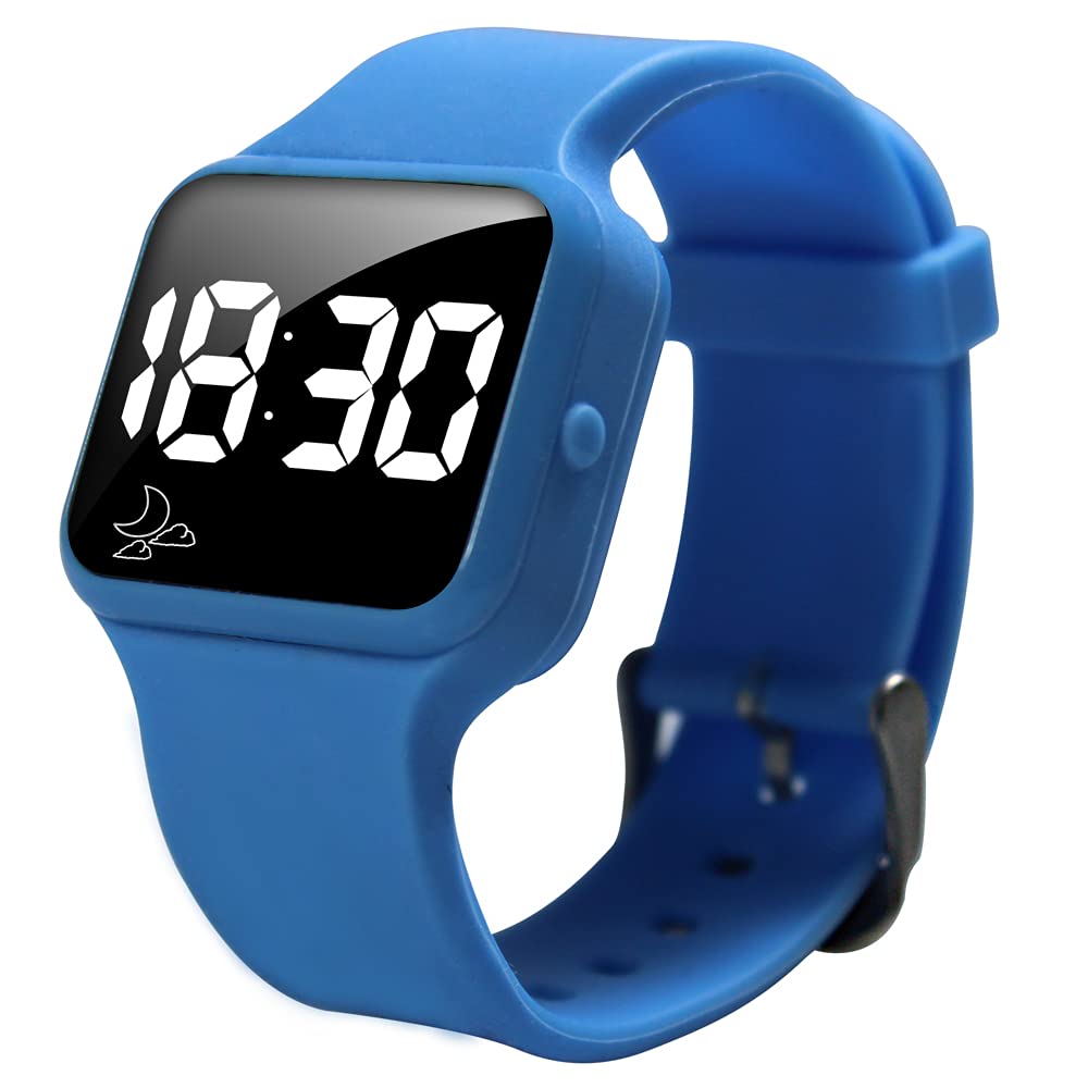 Pivotell Baby Blue Vibratime Junior Reminder Watch - with up to 16 Daily Alarms