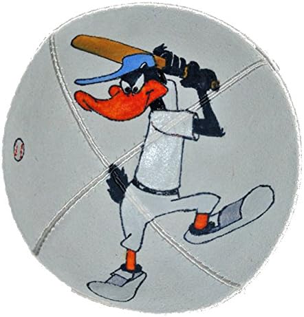 Hand-painted Kippah (Yarmulke) with a Black Lisping Duck