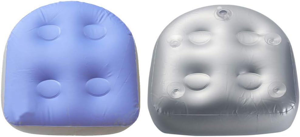CALIDAKA Spa and Hot Tub Booster Seat with Suction, Back Pad Cushion Massage Mat Soft, Inflatable Booster Seat for Adults Kids: Home & Kitchen