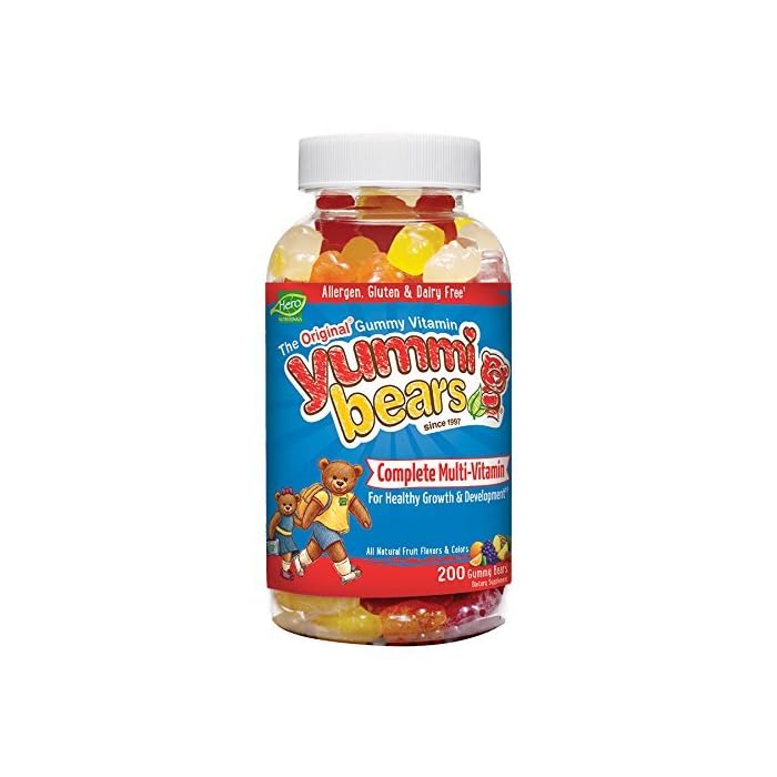 Yummi Bears Complete Multivitamin and Mineral Supplement, Gummy Vitamins for Kids, 90 Count (Pack of 1)