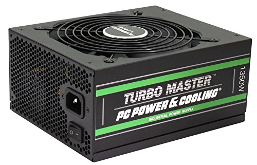 PC Power & Cooling Turbo Master Series 1350 Watt, 80+ Gold, Fully-Modular, Active PFC, Quiet Industrial Grade, ATX PC Power Supply, 7 Year Warranty, TM1350
