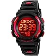 Dayllon Kids Digital Watch Boys Outdoor Sports 50M Waterproof Girls Watches Alarm Clock 12/24 H Stopwatch Calendar for Ages 3-15 Boy Girl Wristwatch Kids Gift