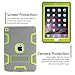 iPad Air 2 Case,iPad 6 Case,TIANLI(TM) ArmorBox [Three Layer] Convertible [Heavy Duty] Rugged Hybrid Protective with Kickstand Case for iPad Air 2,Grey/Lemony Yellow