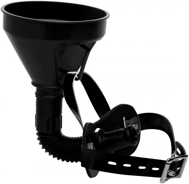 Master Series Latrine Extreme Funnel Gag Bondage, Black