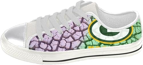 Oksana Generic Green Bay Packers Custom Lace Up Canvas Women S Shoes Amazon Co Uk Shoes Bags