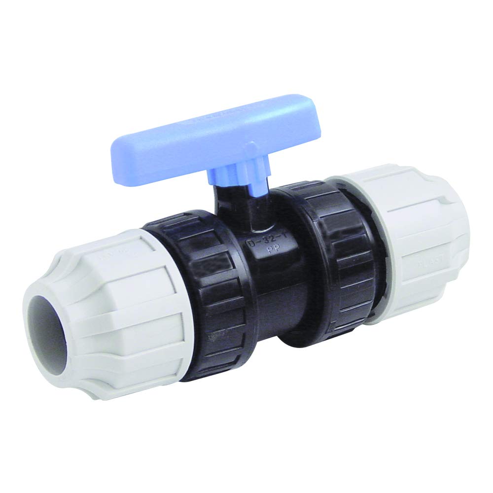 STP Fittings 08336042 Polypropylene Ball Valve with 2 Screws 25 mm