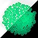 VERKB 100pcs Glow in the Dark Stones, Garden Pebbles Rocks for Outdoor, Walkway, Window, Yard Grass, and Fish Tank Decoration (Green)