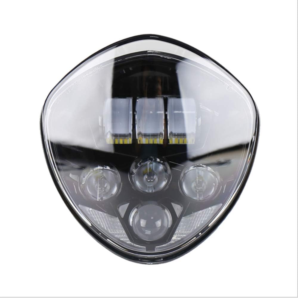 LED motorcycle headlights wit high 60w low 40w beam suitable for victory off-road motorcycle headlight assembly victory Vegas,Black