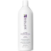 Biolage Ultra HydraSource Shampoo, Deeply Moisturizes Very Dry Hair, For Thick, Coarse Hair, Infused with Cupuaçu Butter & Sa