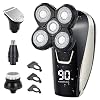 Head Shaver,Teamyo Head Shavers for Bald Men,5D Floating Electric Shaver for Men, 5 in 1 Bald Head Shaver with Hair…