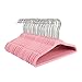 Juvale 50 Pack Pink Velvet Baby Clothes Hangers for Closet Storage, Children's Nursery, Kid's Closet, Ultra Thin and Slip-Resistant (11 in) - Pink Velvet Hangers