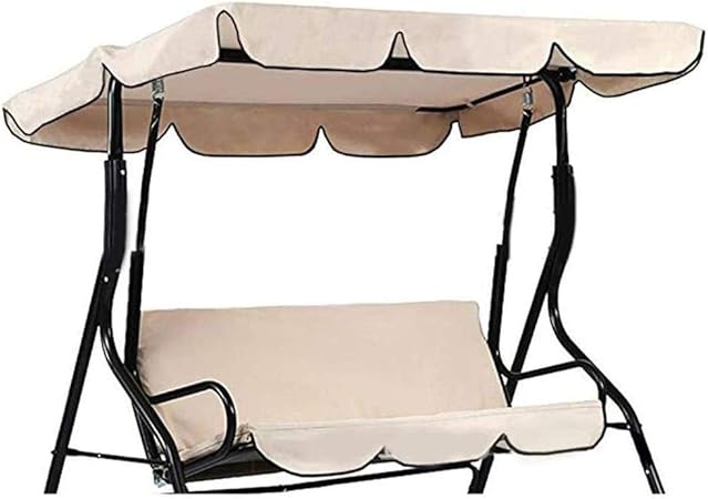 Swing Funda De Asiento, Silla De Columpio De Jardín De 3 Plazas