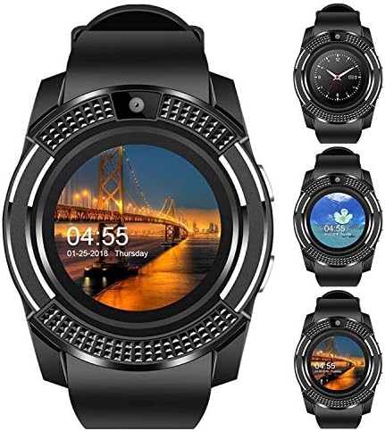 Drumstone V8 Smart Watch Mobile Smartwatch Inbuild Camera Suppoting 3G/4G SIM for Phone Like Samsung, Xiaomi Mi, Oppo, ViVo, Moto, HTC, Lenovo