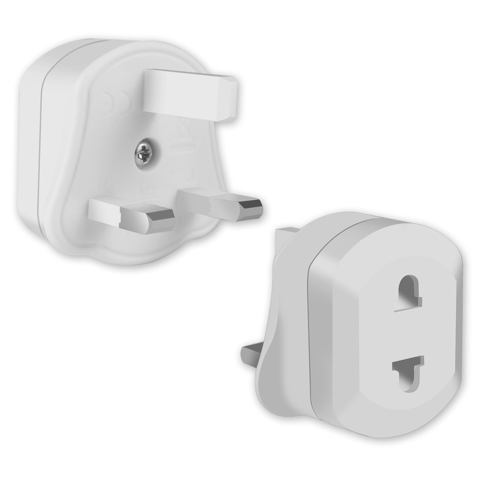 2 Pack Shaver Adapter Plug UK, Electric Toothbrush Adapter Plug UK, Toothbrush Adapter Plug UK, Bathroom Plug Adaptor UK, Plug for Toothbrush Charger UK