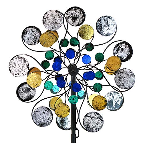 WinWindSpinner Kinetic Wind Spinners Outdoor Metal Yard Spinner with Gardening Decorations with Dual Direction Decorative Lawn Ornament Wind Mills