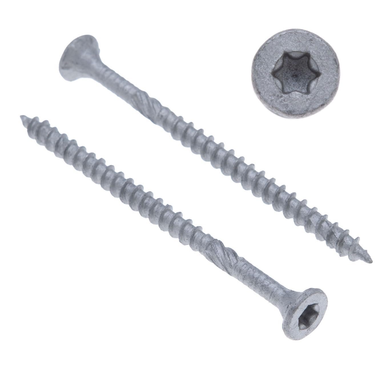 Keple Countersunk Torx Head Wood Screws, 5x40 mm 500 Pack, Corrosion Resistant Pozidriv Screws, Flat Head Self Tapping Screws for Soft & Hardwood, Heavy Duty External Screws for Decking