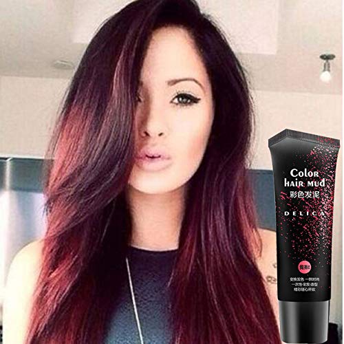 Buy Shoppy Shop 50ml Red Color Temporary Hair Mud Romantic Red