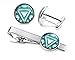 Arc Reactor Cufflinks, Iron Man Jewelry, Iron Man Cufflinks, The Avengers Cuff Links, Iron Man Tie Clip Set Option