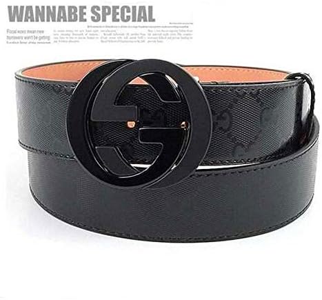 Man's Fashion GG Leather Alloy Buckle Belt (34"-36"(115))