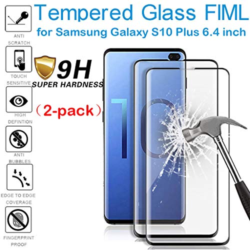 Bokoo 2PCSS Tempered Glass Screen Protector Film【Ultra Lightweight】 Anti-Scratch Phone Screen Protector for Samsung Galaxy S10 Plus 6.4 inch