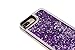 iPhone7 Plus Glitter Case, BLLQ Shiny Quicksand Moving Bling Glitter Stars Floating Dynamic Flowing Cover PC case for iPhone 7 Plus -- 5.5 inch (Purple)