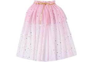 Twopumpkin Toddler Kids Little Girl Halloween Costumes Fariy Witch Sparkle Cape Glitter Cloak Baby Princess Party Outfit (Sparkle Pink, 1-3 Years)