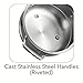 Tramontina 80101/027DS Gourmet Prima Stainless Steel Double Boiler Insert (20cm - Fits 3Qt & 4 Qt Saucepans), 8 inch, Made in Brazil