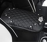 Sino Banyan Car Leather Crown Center Console Cover,Decoration Pad Cushion(7.67 x 11.81 inch),Black