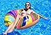 Cooluli Gigantic Rainbow Swirl Donut Pool Float - Fun for All Ages, 51-Inches