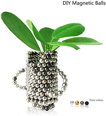 DIY Magnetic Balls, Desk Toy for Stress Relief and Intelligence Development, Fun Office Toys (216 Small Balls - 5mm)