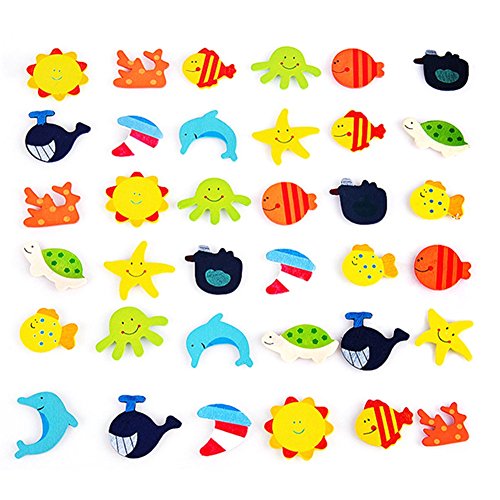 Balai Magnet Cute Cartoon Fridge Sticker, Funny Educational Toys for Kids 24pcs