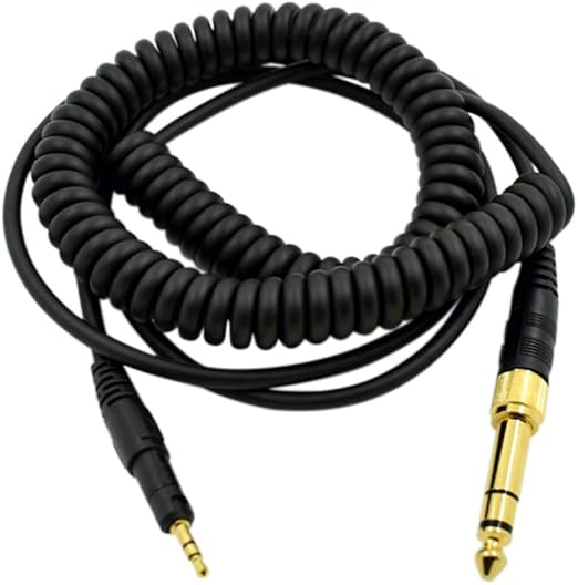 Xingsiyue Spiral Kabel Für AKG Kopfhörer | 1,5m Verlängerbar Auf 5m | Mit 6,35mm Adapter