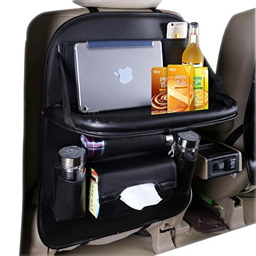 image for HEYLOVE Car Seat Protector+Backseat Organizer with Tablet Holder and F