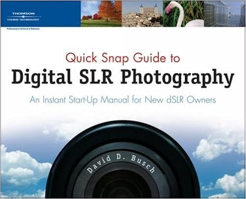 Amazoncom Quick Snap Guide To Digital Slr Photography An - 
