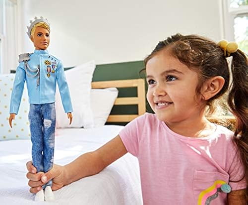 Barbie Princess Adventure Prince Ken Doll (12-inch) Wearing Jacket